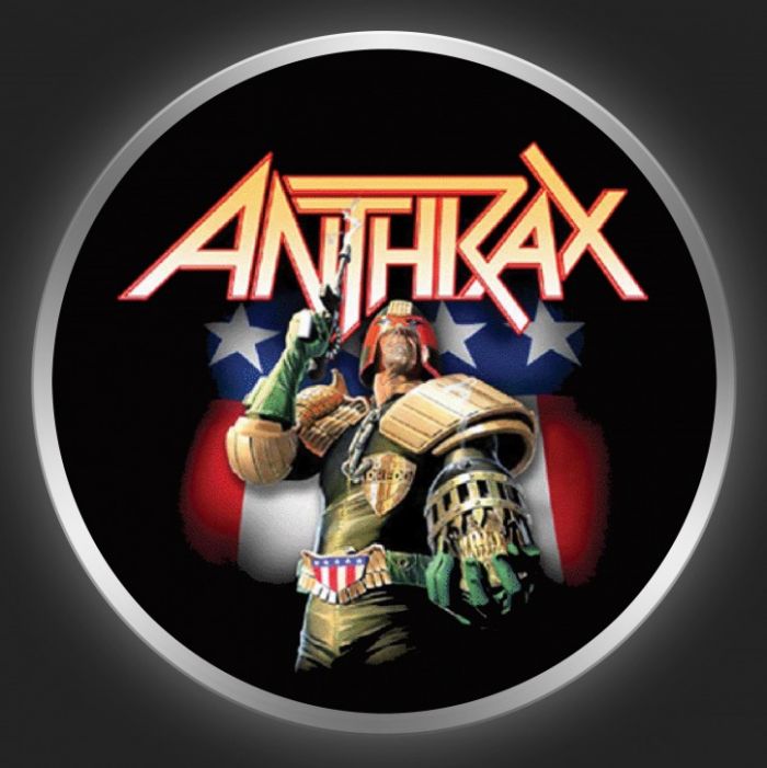 ANTHRAX - Judge Dredd Button