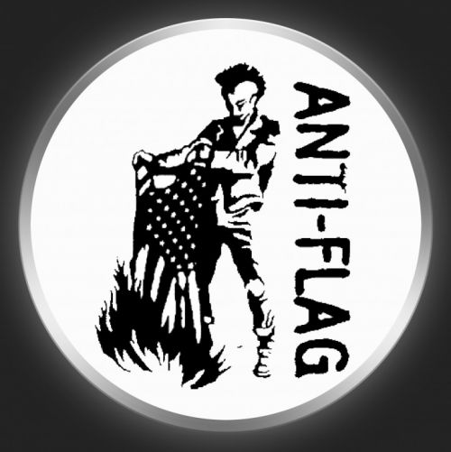ANTI-FLAG - Burning Flag Button