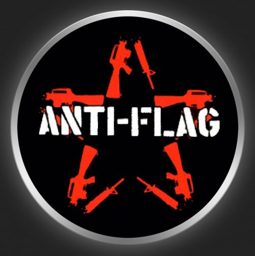 ANTI-FLAG - Logo + Star Button