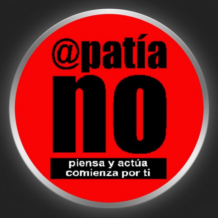 APATIA NO - Black Logo On Red Button