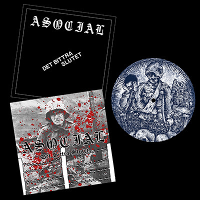 ASOCIAL - Det Bittra Slutet 7" PICTURE EP (Die Hard)