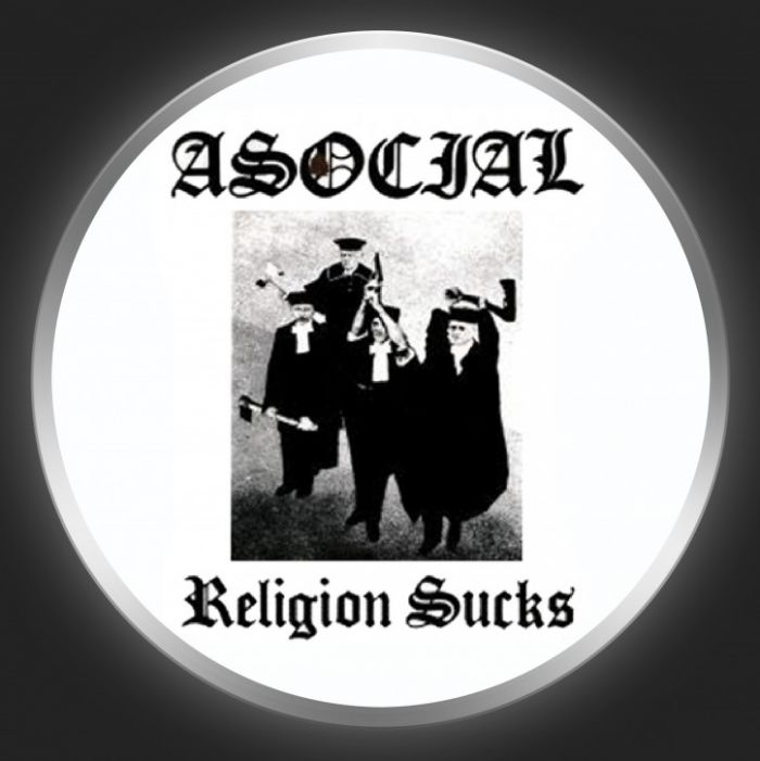 ASOCIAL - Religion Sucks Button