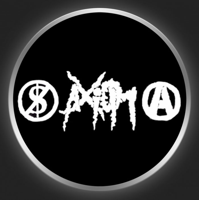 AXIOM - White Logo On Black Button