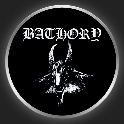 BATHORY - Logo + Goat Button