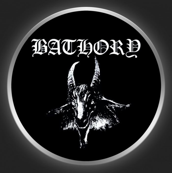 BATHORY - Logo + Goat Button
