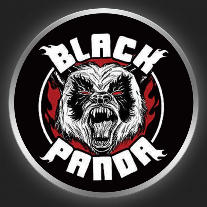 BLACK PANDA - Logo On Black Button