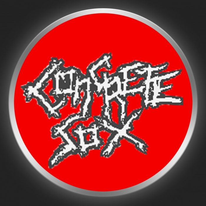 CONCRETE SOX - White Logo On Red Button