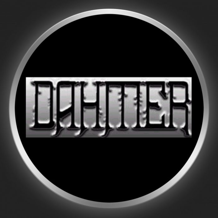 DAHMER - Metallic Logo On Black Button