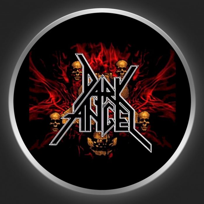 DARK ANGEL - Logo + Skulls Button