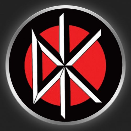 DEAD KENNEDYS - Logo On Red / Black Button