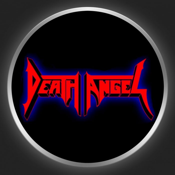 DEATH ANGEL - Red Logo On Black Button