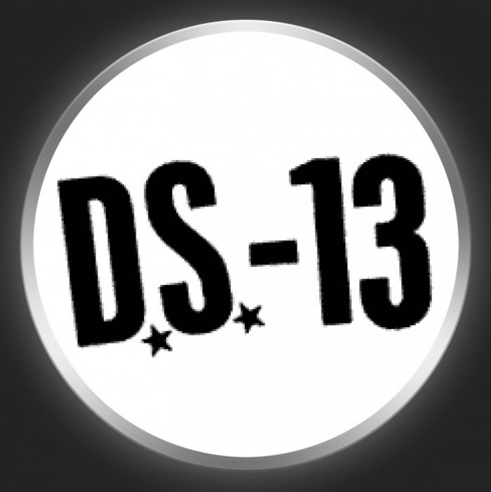 DEMON SYSTEM 13 - Black Logo On White Button