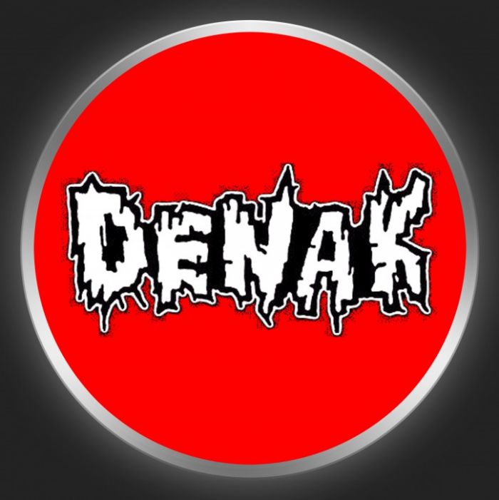 DENAK - White Logo On Red Button