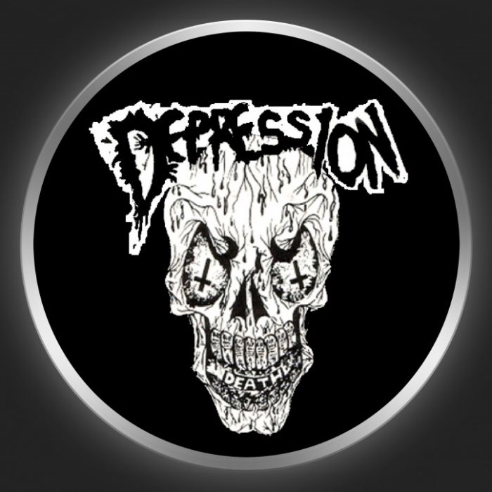 DEPRESSION (Australia) - Skull Button