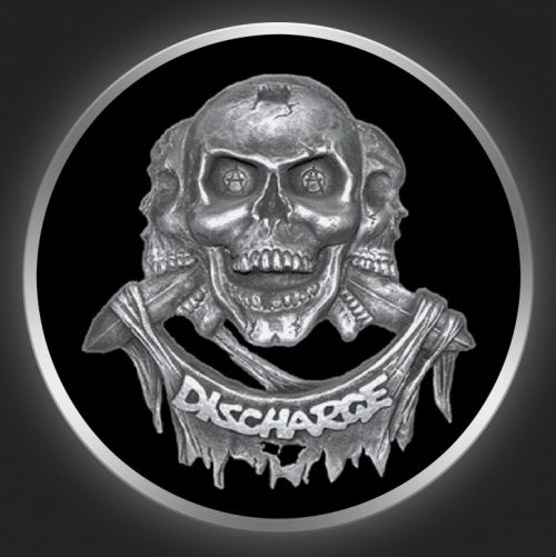DISCHARGE - Skulls Button