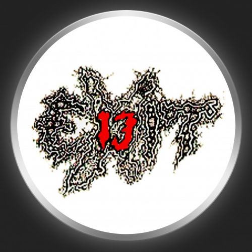 EXIT-13 - Logo On White Button