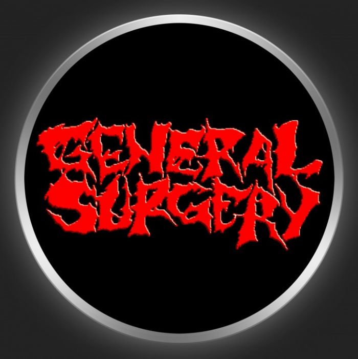 GENERAL SURGERY - Red Logo On Black Button