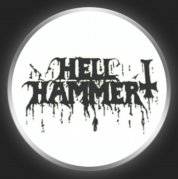 HELLHAMMER - Black Logo Button