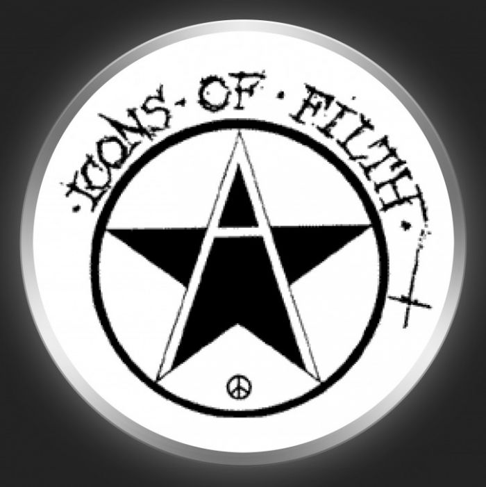 ICONS OF FILTH - Anarchist Star Button