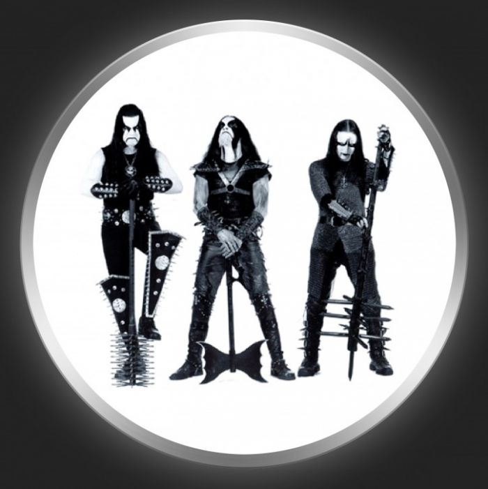 IMMORTAL - Band Photo On White Button