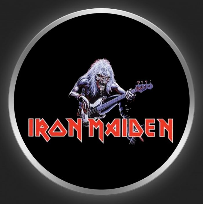 IRON MAIDEN - Eddie With Guitar Button