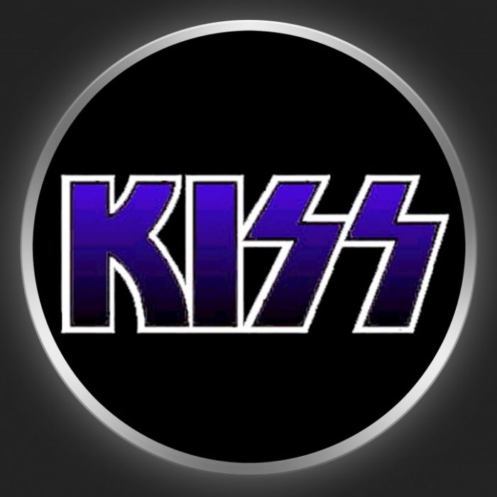 KISS - Blue Logo Button