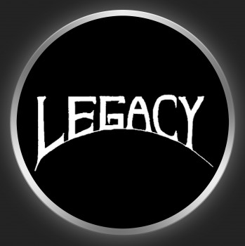 LEGACY - White Logo On Black Button