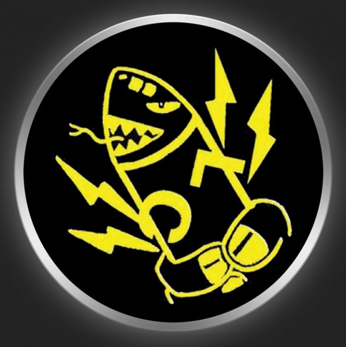 LIPCREAM - Yellow Logo On Black Button