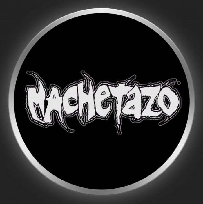 MACHETAZO - White Logo On Black Button
