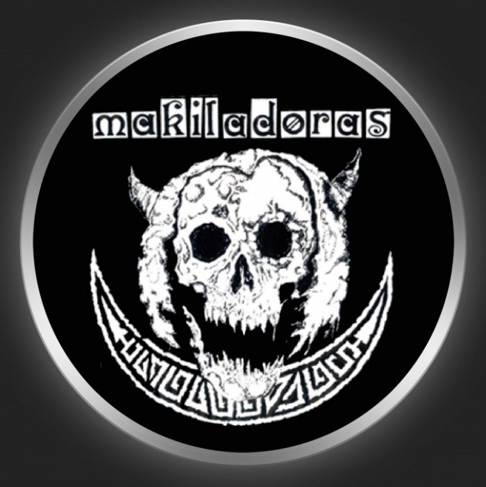 MAKILADORAS - White Logo On Black Button