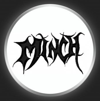 MINCH - Black Logo On White Button