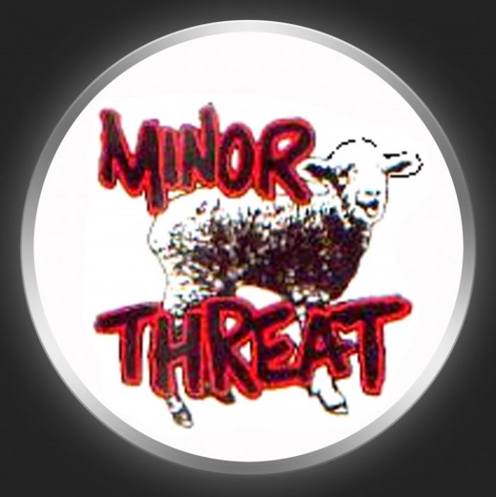MINOR THREAT - Logo + Sheep Button