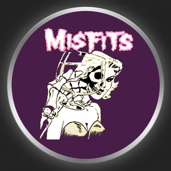 MISFITS - Die, Die My Darling On Purple Button