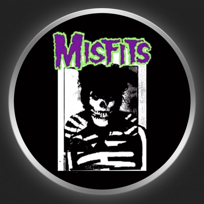 MISFITS - Logo + Skeleton Button
