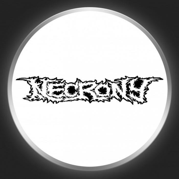 NECRONY - Logo On White Button
