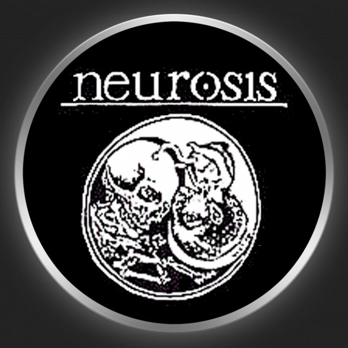 NEUROSIS - White Embryo On Black Button