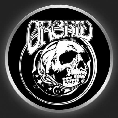 ORCHID - White Logo On Black Button