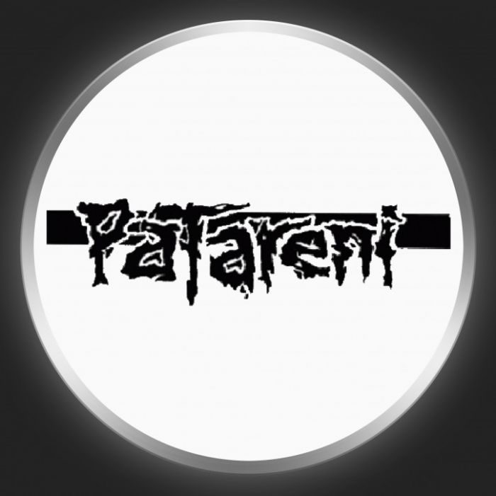 PATARENI - Black Logo On White Button