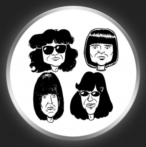 RAMONES - Comic Band 1 Button