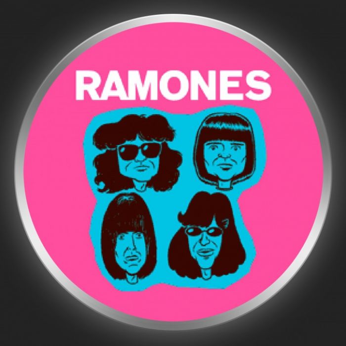 RAMONES - Comic Band 2 Button