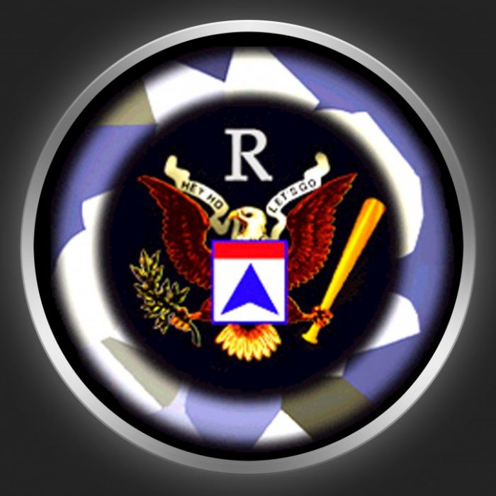 RAMONES - Eagle Logo Button