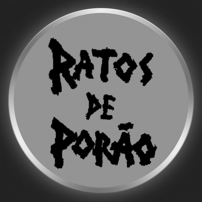 RATOS DE PORAO - Black Logo On Grey Button