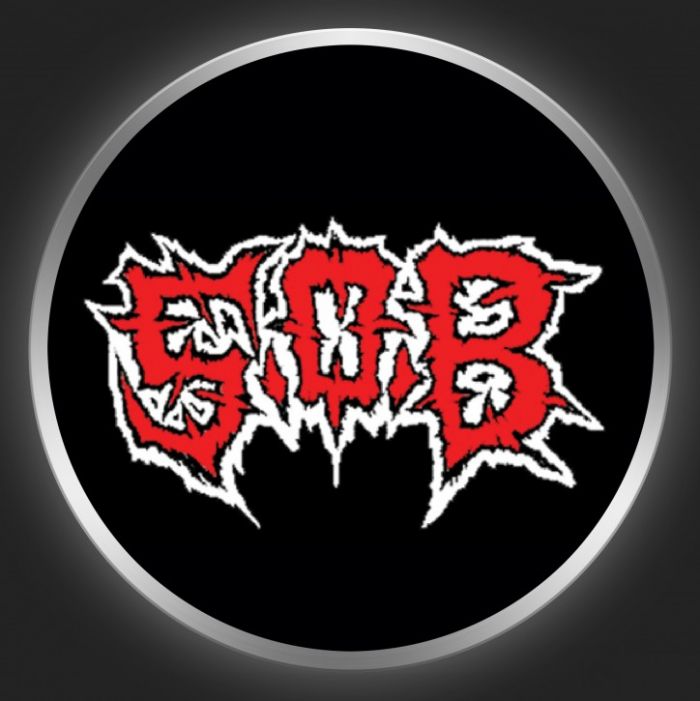 S.O.B. - Red Logo On Black Button