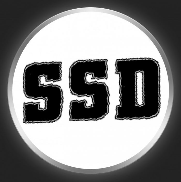 SS DECONTROL - Black Logo On White Button