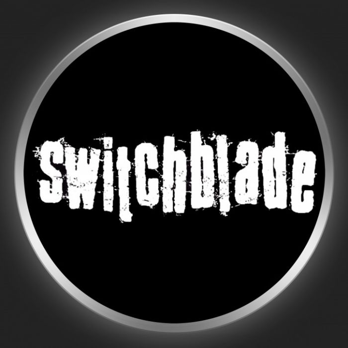 SWITCHBLADE - White Logo On Black Button