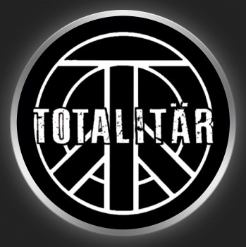 TOTALITÄR - White Logo On Black Button
