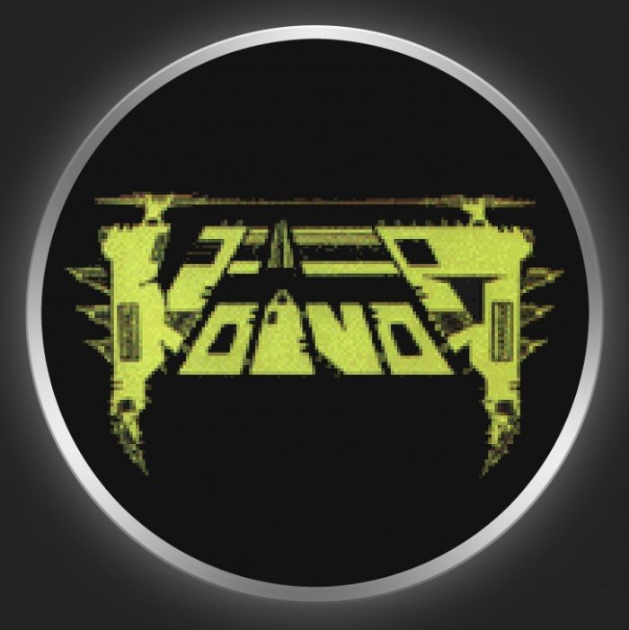 VOIVOD - Green Logo On Black Button
