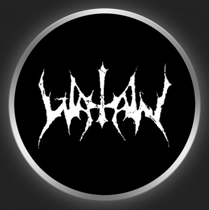 WATAIN - White Logo On Black Button